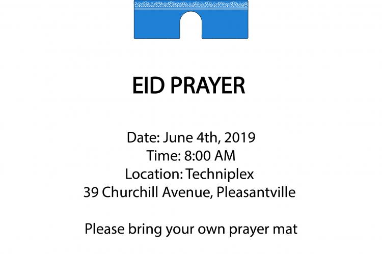 Eid-ul-Fitr Prayer at Techniplex at 8 am